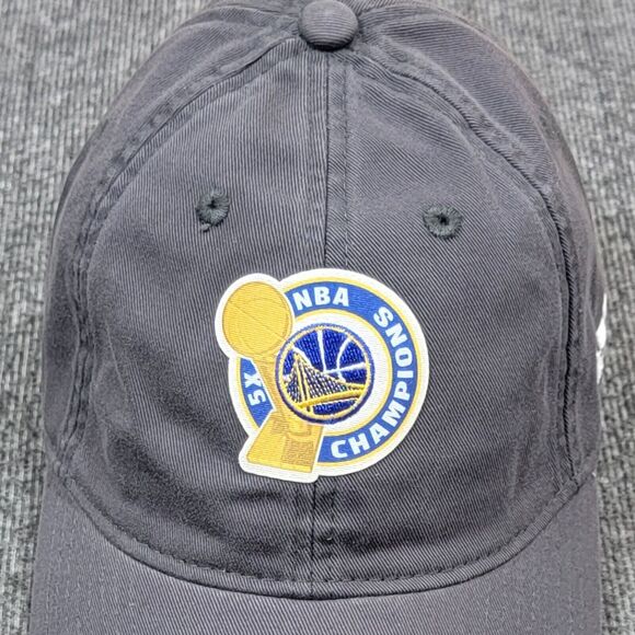 Golden State Warriors Hat Mens Gray 2017 5X NBA Basketball Champions Adidas Cap - Picture 2 of 12